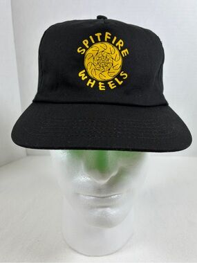 Spitfire Wheels The End Graphic Snapback Cap Black Yellow Skateboarding Skater